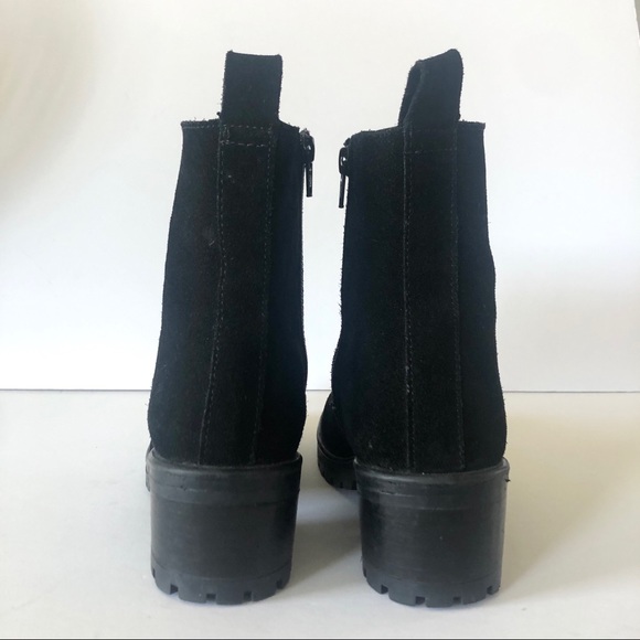 Steve Madden Gloat Black Leather Lace Up Combat Women Boots Size 8.5 - Picture 6 of 9